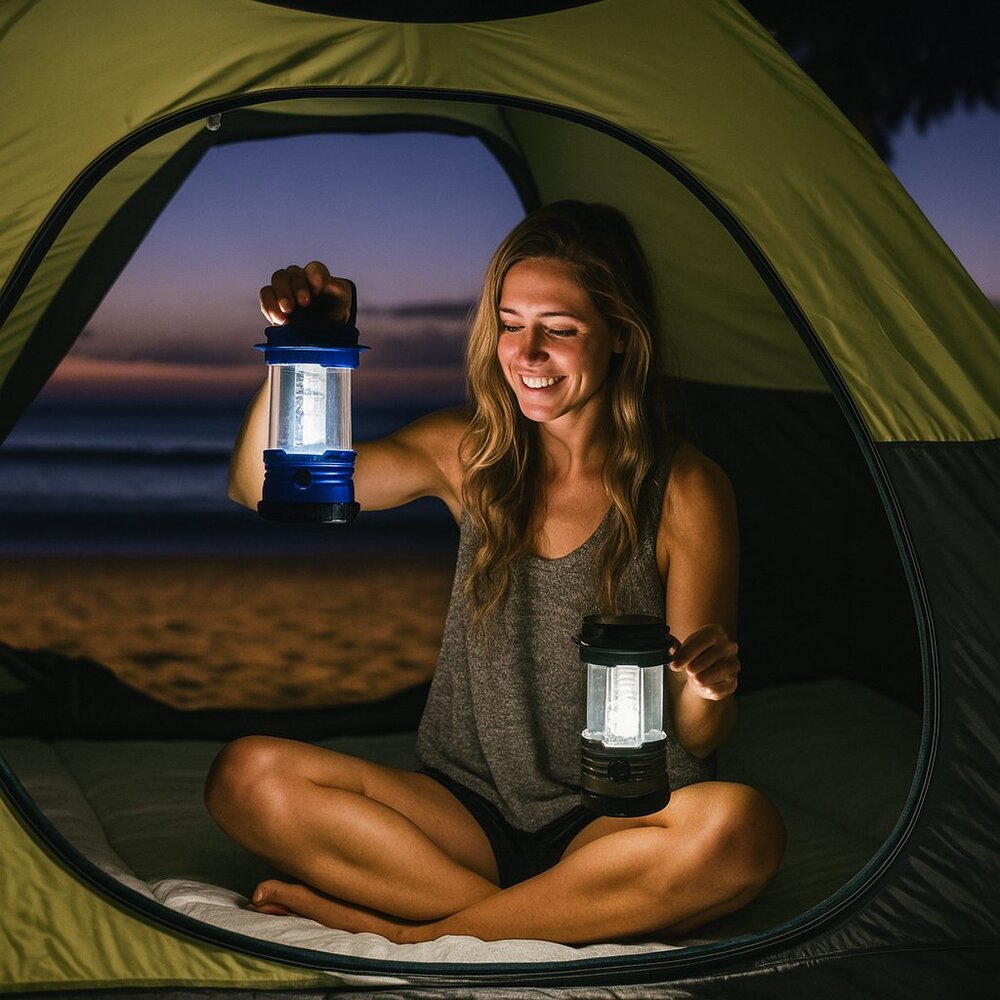 Lot of 2 (12LED) super bright LED camping lantern